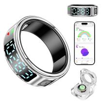 Smart Ring SSPATIOS Health com tela LED para iOS e Android
