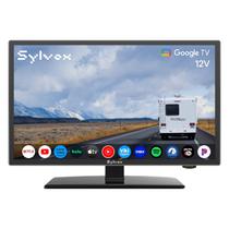 Smart RV TV SYLVOX HDTV de 19 polegadas e 12 V com sistema operacional Google e Wi-Fi Bluetooth
