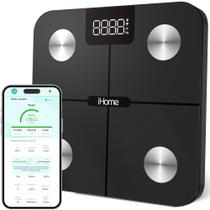 Smart Scale iHome Digital WiFi para peso corporal com IMC preto