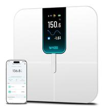 Smart Scale Wyze Scale Ultra com tela colorida de 4,3" - branco