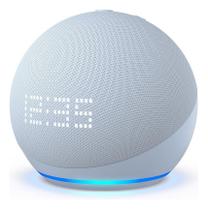 Smart Speaker Amazon Echo Dot Alexa 5 Geração Relogio Azul
