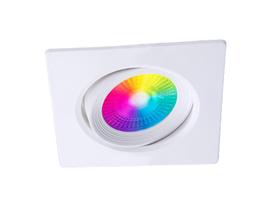 Smart Spot WI-FI Led RGB Tek 5W Quadrado Branco Taschibra