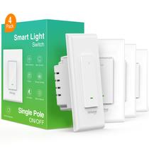 Smart Switch Home Smart Wi-Fi Light Alexa/Google, pacote com 4