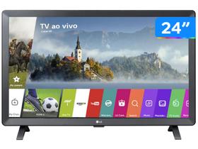 Smart TV 24” HD LED LG 24TL520S-PS VA - 62Hz HDR 2 HDMI 2 USB