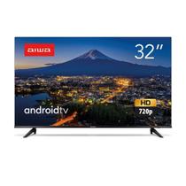 Smart TV 32" HD Android HDR10 Comando de Voz Dolby Áudio AIWA