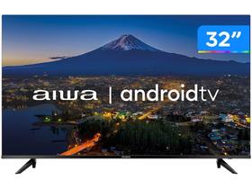 Smart TV 32” HD D-LED AIWA IPS Wi-Fi Bluetooth Google Assistente 2 HDMI 2 USB