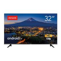 Smart TV 32" HD HDMI Chromecast AWS-TV-32-BL-02-A Borda Ultrafina Dolby Áudio Android Aiwa - Bivolt