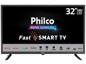 Smart TV 32” HD LED Philco PTV32D10N5SKH - VA 60Hz Wi-Fi Bluetooth 2 HDMI 2 USB