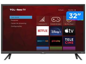 Smart TV 32” HD LED TCL 32RS520 VA - 32RS520 Wi-Fi 3 HDMI 1 USB