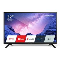 Smart TV 32” LCD HD Wi-Fi USB HDMI Conversor Multilaser