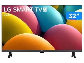 Smart TV 32” LG HD LCD 32LR600BPSA com Alexa - 2 HDMI USB + Antena Digital Indusat Interna