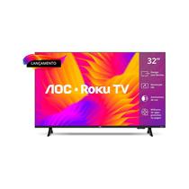 Smart TV 32 Polegadas AOC Roku TV S5155 HD Wi-Fi