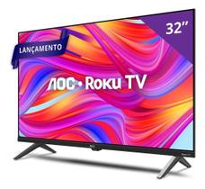 Smart Tv 32 Polegadas Aoc Televisão Wi-fi Led Hd Sistema Roku