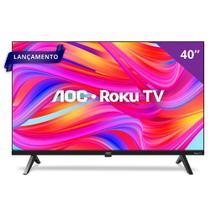 Smart Tv 40 Aoc Led Full Hd Roku Tv Conversor Digital