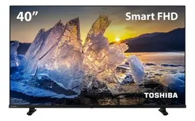 Smart TV 40 Pol Toshiba Full HD TB028M Sistema VIDAA Rápida Wi-Fi Comando de Voz DLED Bordas Finas