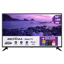 Smart TV 42” Britânia LED Roku TV Dolby Audio BTV42G6FR2CP Smart TV 42” Britânia LED Roku TV Dolby Audio BTV42G6FR2CP