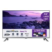 Smart TV 42 Britânia LED Roku TV Dolby Audio BTV42G6FR2CP