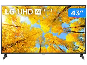 Smart TV 43” 4K LED LG 43UQ7500 AI Processor - Wi-Fi Bluetooth HDR Alexa Google Assistente 3 HDMI