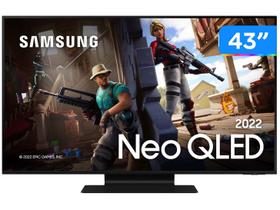 Smart TV 43” 4K Neo QLED Samsung Gaming 144Hz - VA Wi-Fi Bluetooth HDR Alexa QN43QN90BAGXZD