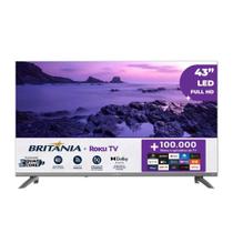 Smart TV 43” Britânia B43CRA Sistema Roku TV HDMI USB Smart TV 43” Britânia B43CRA Sistema Roku TV HDMI USB