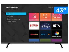 Smart TV 43” Full HD D-LED AOC 43S5135/78G - VA Wi-Fi 3 HDMI 1 USB
