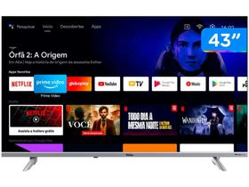Smart TV 43” Full HD DLED Philco PTV43E3AAGSSBLF - Android Wi-Fi Bluetooth 2 HDMI 2 USB