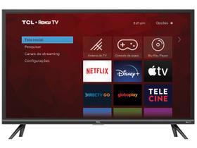 Smart TV 43” Full HD LED TCL Roku TV 43RS520 - Wi-Fi Alexa Google e Siri 3 HDMI 1 USB