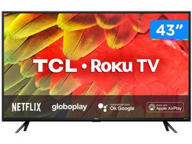 Smart TV 43” Full HD LED TCL RS530 60Hz Wi-Fi - 3 HDMI 1 USB