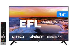 Smart TV 43" HD EFL DLED SX800, 3 HMDI, 2 USB, Preto - 43SX800FD