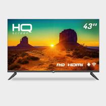 Smart TV 43" HQ Full HD HDR tela sem bordas Android 11 design Slim Processador Quad Core Espelhamento de tela HQSTV43N