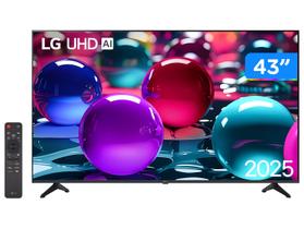 Smart TV 43" LG 4K Ultra HD 43UA7500PSA webOS 25 AI Processor 4K Gen8 com Alexa 3 HDMI