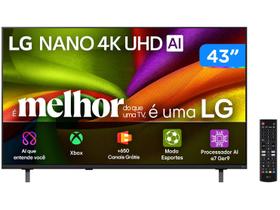 Smart TV 43" LG 4K Ultra HD Nano LED 43NU850BPSA WebOS 26 2026