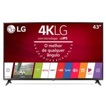 Smart TV 43" LG Ultra HD 4K 43UJ6300 HDR Ativo Wi-Fi webOS 3.5 Bluetooth 3 HDMI 2 USB