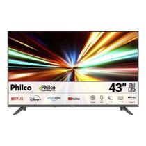 Smart TV 43" Philco P43EAB - LED FHD com Wi-Fi, HDR10, 2 HDMI, 2 Entradas USB, 60Hz Smart TV 43" Philco P43EAB - LED FHD com Wi-Fi, HDR10, 2 HDMI, 2 Entradas USB, 60Hz