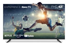 Smart TV 43 Pol Multi Full HD TL056M Sistema Roku TV Wi-Fi 3 HDMI Google Alexa Siri Bordas Finas Smart TV 43 Pol Multi Full HD TL056M Sistema Roku TV Wi-Fi 3 HDMI Google Alexa Siri Bordas Finas