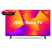 Smart TV 43 Polegadas AOC LED ROKU WIFI FULL HD USB HDMI 43S5155 78G