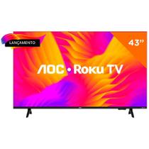 Smart TV 43 Polegadas AOC Roku TV DLED - Série 5155 Smart TV 43 Polegadas AOC Roku TV DLED - Série 5155