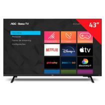 Smart TV 43 Polegadas LED Full HD Roku TV com Borda Infinita 43S5135/78G AOC