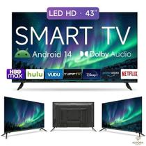 Smart TV 43 polegadas LED HD Android 14 WiFi Integrado Bivolt Completa Smart TV 43 polegadas LED HD Android 14 WiFi Integrado Bivolt Completa