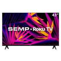 Smart TV 43" Semp TCL LED Full HD 43R6610 Wi-Fi, Roku TV, Alexa