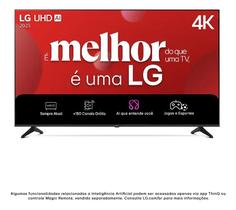 Smart TV 4K 50" LG UHD 50UA75 Processador α7 AI Ger8 4K Supe