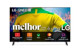 Smart TV 4K 65" LG QNED73 Portal de Games Processador AI α7 Ger8 4K Super Upscaling Google Cast Integrado Controle AI Magic WebOS 25 Modo Esportes Ale