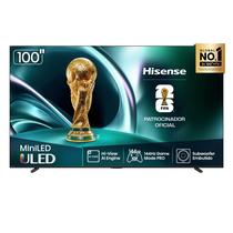 Smart TV 4K Hisense Mini LED 100” Polegadas, Processador com AI, Modo Jogo, 144Hz e Wi-Fi - 100U7Q