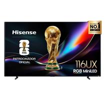 Smart TV 4K Hisense RGB Mini LED 116” Polegadas, Dolby Vision IQ, HDR10+, 165Hz e Wi-Fi - 116UX Smart TV 4K Hisense RGB Mini LED 116” Polegadas, Dolby Vision IQ, HDR10+, 165Hz e Wi-Fi - 116UX
