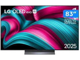 Smart TV 4K LG OLED 83" Polegadas Processador α9 Gen8 AI, WebOS 25 e Wi-Fi - OLED83C5PSA Smart TV 4K LG OLED 83" Polegadas Processador α9 Gen8 AI, WebOS 25 e Wi-Fi - OLED83C5PSA