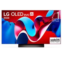 Smart TV 4K LG OLED Evo 55" Polegadas OLED55C4, Processador α9 Ger7, AI, Painel 144Hz e Design Ultra Slim