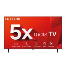 Smart TV 4K LG UHD 98” Polegadas Processador A8 AI, Super Upscaling, WebOS 24, 120Hz, Controle Smart Magic e Wi-Fi - 98UT9050PSA