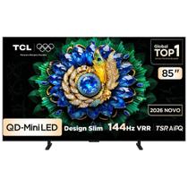Smart TV 4K TCL Premium QD-Mini LED 85” Polegadas com Google TV, 144Hz, Dolby Vision, Dolby Atmos e HDR10+ - A400M Smart TV 4K TCL Premium QD-Mini LED 85” Polegadas com Google TV, 144Hz, Dolby Vision, Dolby Atmos e HDR10+ - A400M