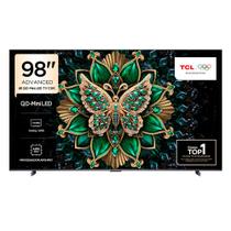 Smart TV 4K TCL QD-Mini LED 98” Polegadas com HDMI 2.1, Dolby Vision IQ, Subwoofer, 144Hz VRR e Wi-Fi - 98C6K Smart TV 4K TCL QD-Mini LED 98” Polegadas com HDMI 2.1, Dolby Vision IQ, Subwoofer, 144Hz VRR e Wi-Fi - 98C6K