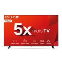 Smart TV 4K UHD 86" LG 86UT8050PSA Wi-Fi Inteligência Artificial 3 HDMI 2USB